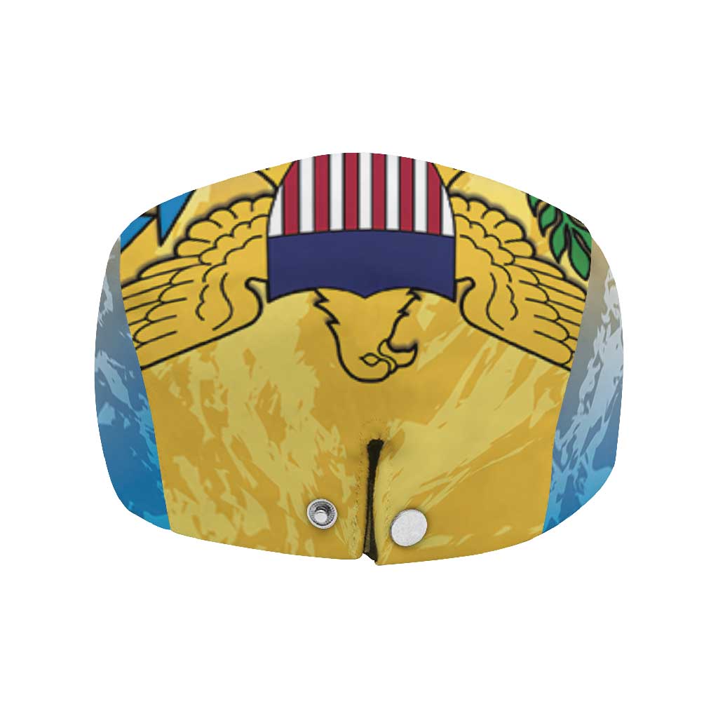 US Virgin Islands Jeff Hat Coat Of Arms Grunge Style - Wonder Print Shop