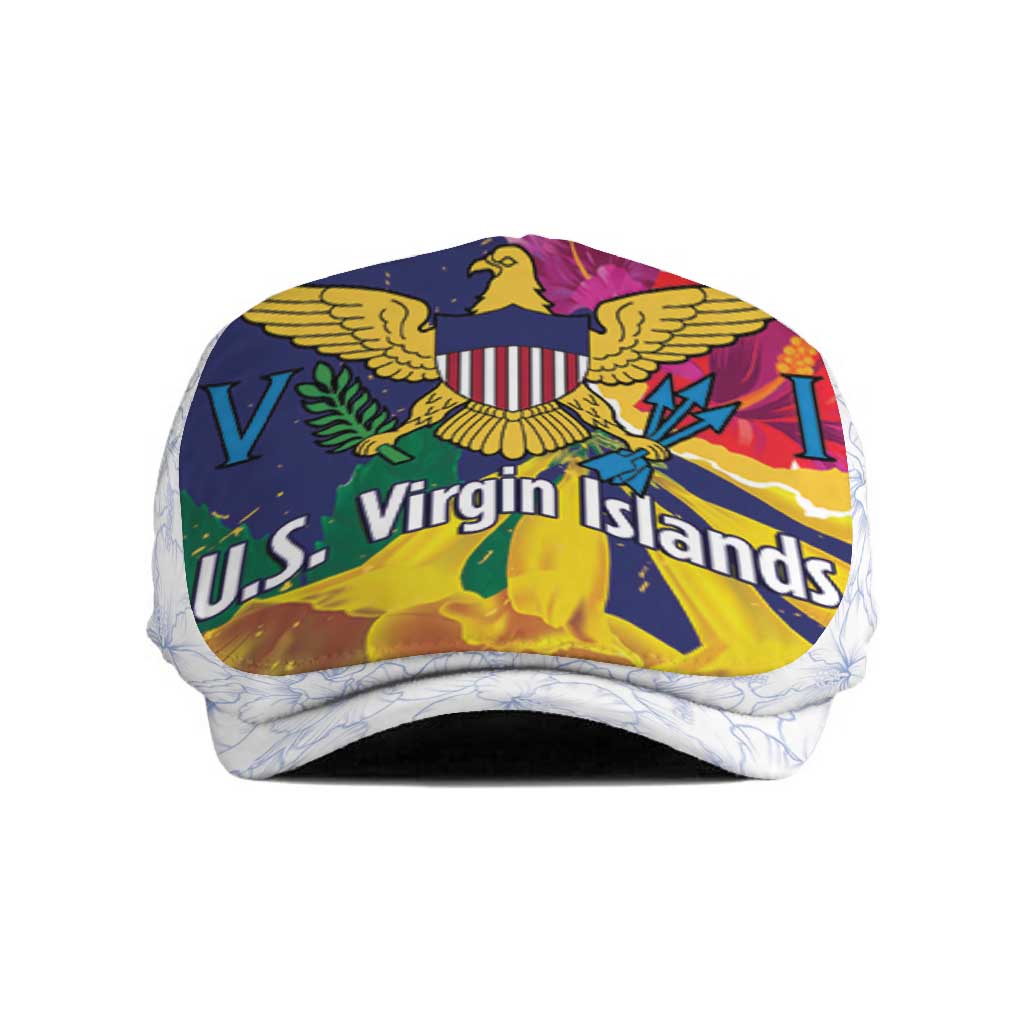 US Virgin Islands - Puerto Rico Day Jeff Hat Boricua Coqui Yellow-colored Eagle - Wonder Print Shop