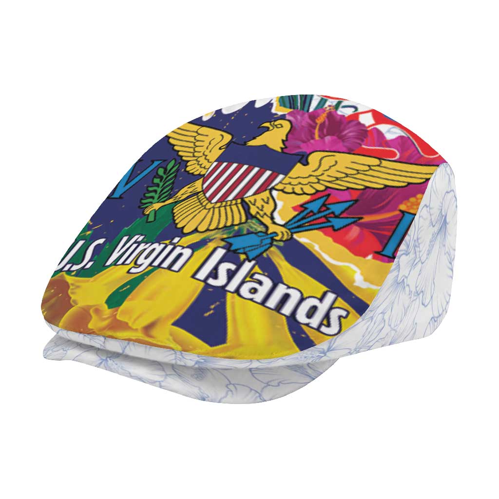 US Virgin Islands - Puerto Rico Day Jeff Hat Boricua Coqui Yellow-colored Eagle - Wonder Print Shop