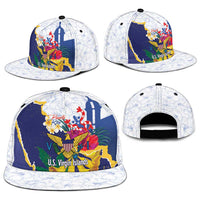 US Virgin Islands - Puerto Rico Day Snapback Cap Boricua Coqui Yellow-colored Eagle - Wonder Print Shop