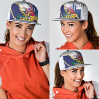 US Virgin Islands - Puerto Rico Day Snapback Cap Boricua Coqui Yellow-colored Eagle - Wonder Print Shop