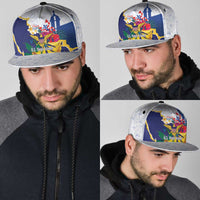 US Virgin Islands - Puerto Rico Day Snapback Cap Boricua Coqui Yellow-colored Eagle - Wonder Print Shop
