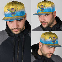 US Virgin Islands Snapback Cap Coat Of Arms Grunge Style - Wonder Print Shop