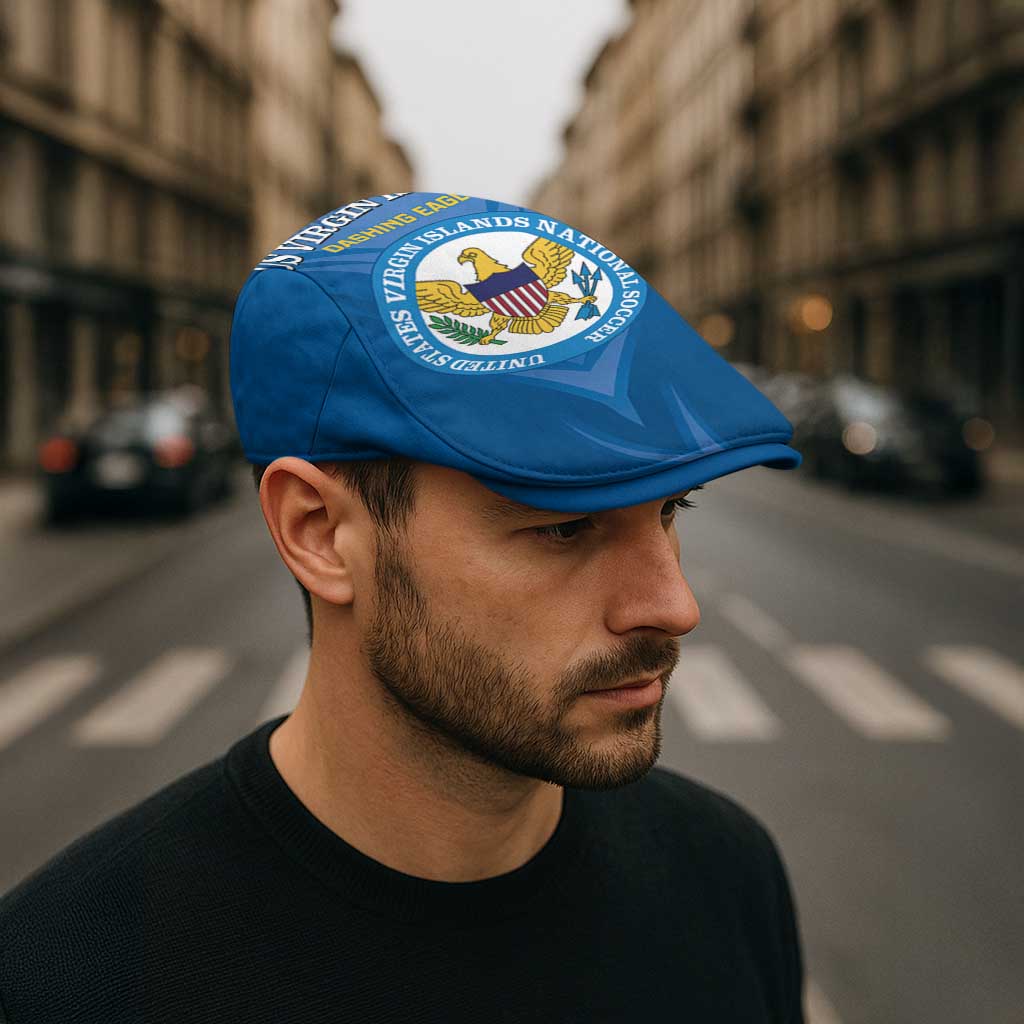 US Virgin Islands Soccer Jeff Hat Go Dashing Eagles Sporty Style - Wonder Print Shop