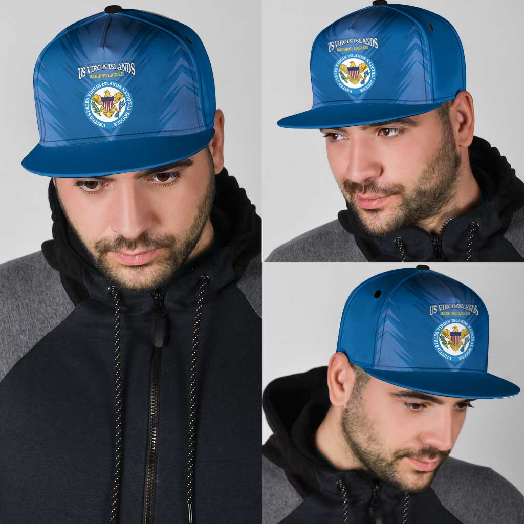 US Virgin Islands Soccer Snapback Cap Go Dashing Eagles Sporty Style - Wonder Print Shop