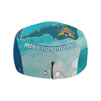 US Virgin Islands St Croix Jeff Hat Twin City Leatherback With Plumeria - Wonder Print Shop