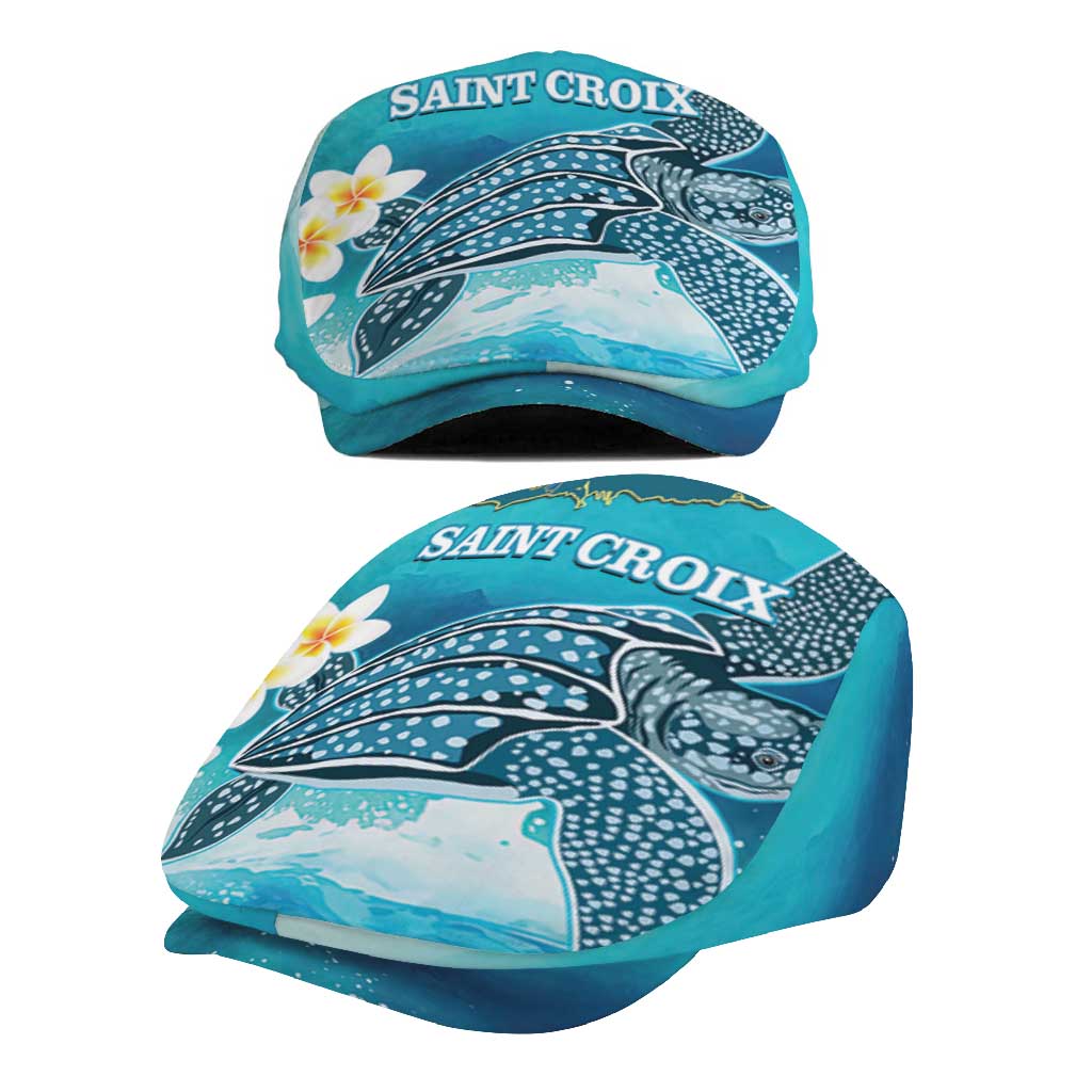 US Virgin Islands St Croix Jeff Hat Twin City Leatherback With Plumeria - Wonder Print Shop