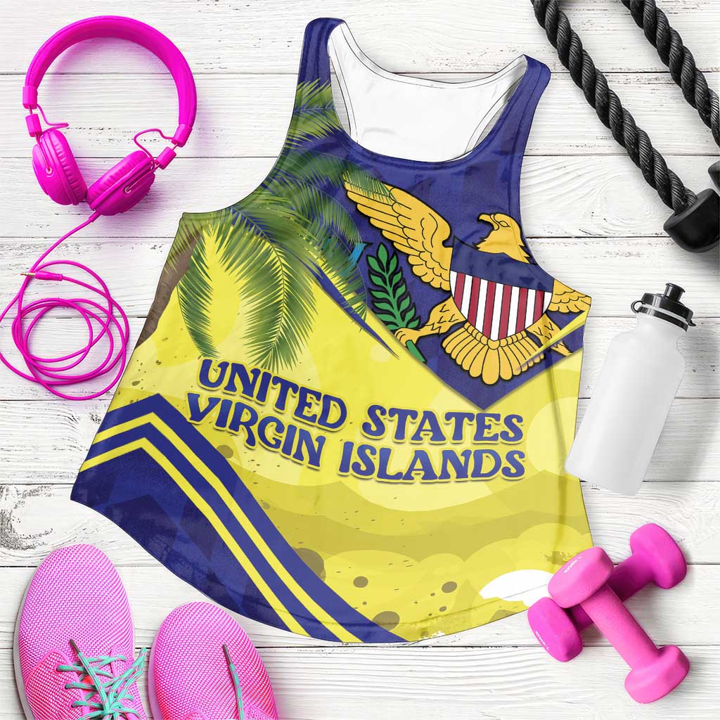 US Virgin Islands Women Racerback Tank United in Pride and Hope - Wonder Print Shop