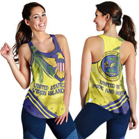 US Virgin Islands Women Racerback Tank United in Pride and Hope - Wonder Print Shop
