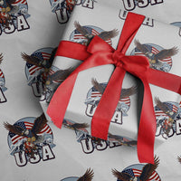 USA 1980 2026 American Eagle vs Canada Loon Wrapping Paper Roll Vintage Champs Retro Game Day Hockey Sports Fan