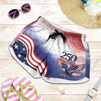 USA 250 Years of Freedom Shorts for Women American Patriotic