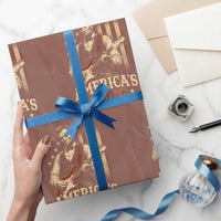 USA 250th 1776 to 2026 Rock Star Abraham Lincoln Wrapping Paper Roll Vintage Electric Guitar Player Patriotic Us Flag Semiquincentennial