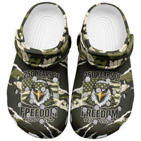 USA 250th Anniversary Clogs Shoes Eagle Camouflage Zipper Stylized