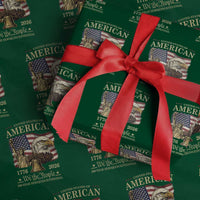 USA 250th Anniversary Wrapping Paper Roll America 1776-2026 Patriotic Eagle Liberty Bell