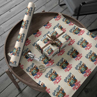 USA 250th Anniversary Feminist Wrapping Paper Roll Girls Will Be Girls