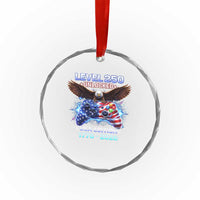 USA 250th Anniversary Gamer Crystal Glass Ornament Level 250 USA Edition 1776 2026 Bald Eagle