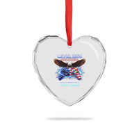 USA 250th Anniversary Gamer Heart Crystal Glass Ornament Level 250 USA Edition 1776 2026 Bald Eagle