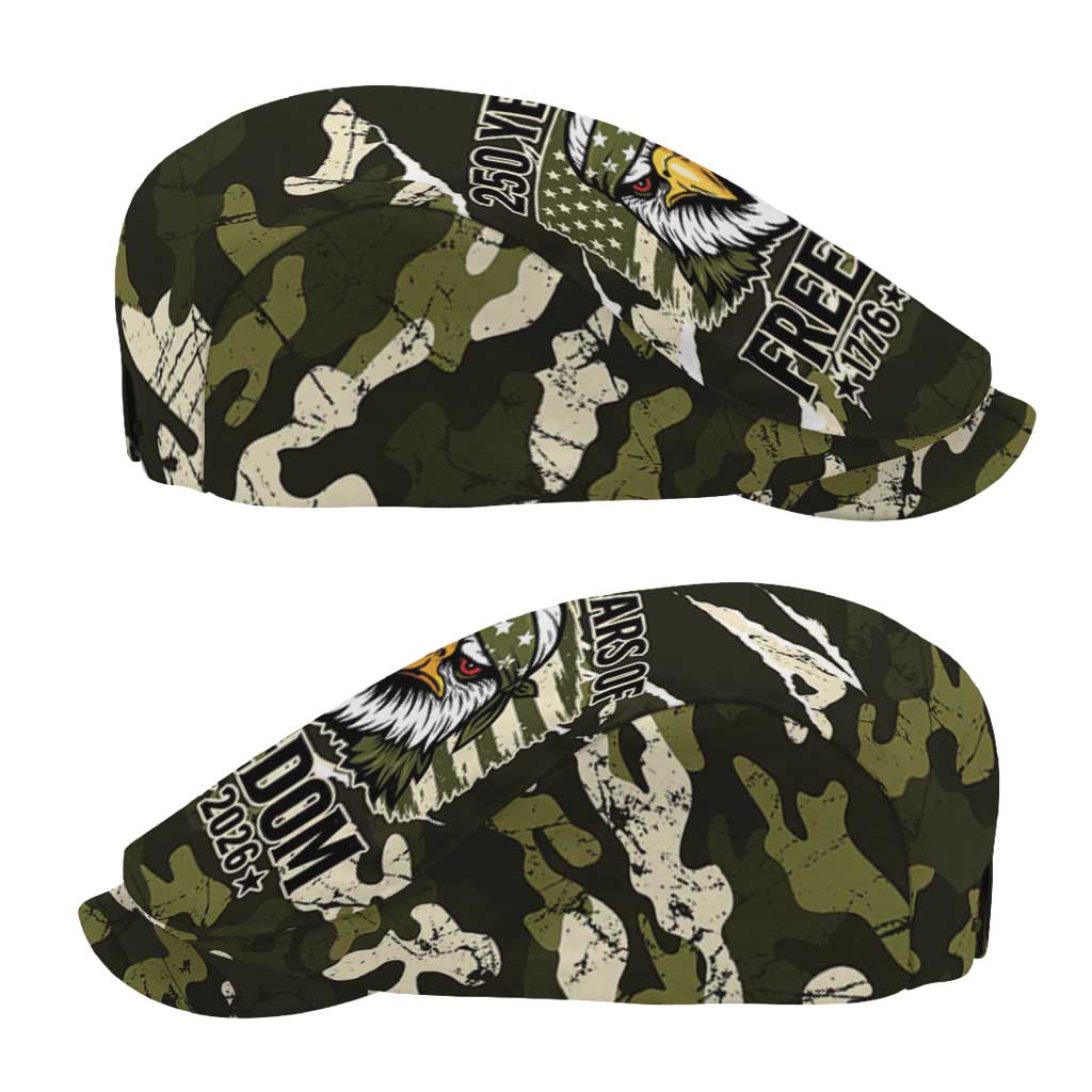 USA 250th Anniversary Jeff Hat Eagle Camouflage Zipper Stylized