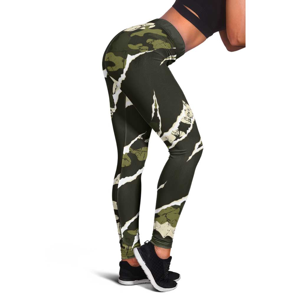 USA 250th Anniversary Leggings Eagle Camouflage Zipper Stylized