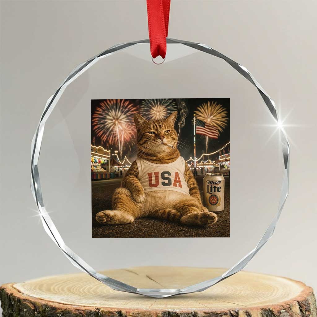 USA 250th Anniversary Statue of Liberty Crystal Glass Ornament The Summer USA Turned 250