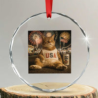 USA 250th Anniversary Statue of Liberty Crystal Glass Ornament The Summer USA Turned 250
