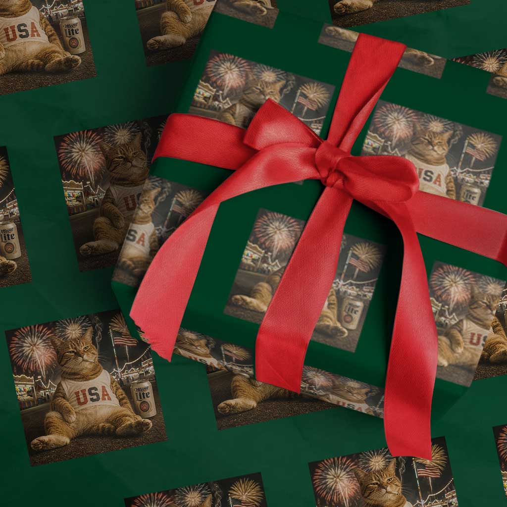 USA 250th Anniversary Statue of Liberty Wrapping Paper Roll The Summer USA Turned 250