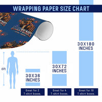 USA 250th Anniversary Tung Tung Sahur Wrapping Paper Roll Funny American Anniversary Celebration