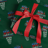USA American Flag Basketball Wrapping Paper Roll 5 Years In A Row Champions 2024