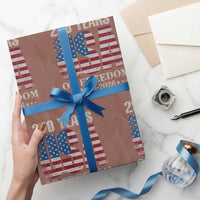 USA Flag 250 Years of Freedom Wrapping Paper Roll Vintage Patriotic 1776 to 2026 Semiquincentennial - Wonder Print Shop