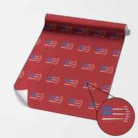 USA Flag Rocket Wrapping Paper Roll Patriotic Space Red White Blue 4th of July - Wonder Print Shop