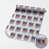 USA Gold Medal Hockey Patriotic American Flag Wrapping Paper Roll The Only Ice I Like Champions