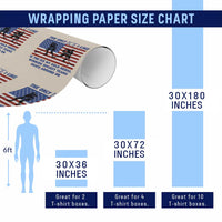 USA Gold Medal Hockey Patriotic American Flag Wrapping Paper Roll The Only Ice I Like Champions