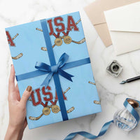 USA Ice Hockey Pride 1980 to 2026 Legacy Wrapping Paper Roll Patriotic American Champions