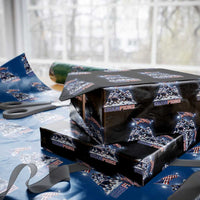 USA Ice Hockey Wrapping Paper Roll Hockey Champions 2026 USA Players Raising Flag On Ice