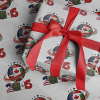 USA Mexico Canada Wrapping Paper Roll 2026 Football Fan Gift