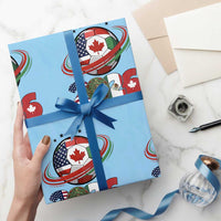 USA Mexico Canada Wrapping Paper Roll 2026 Football Fan Gift
