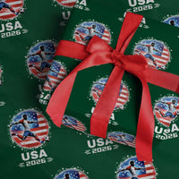 USA Soccer Patriotic Player 2026 Graphic Wrapping Paper Roll United States Football Fan Spirit