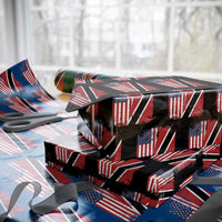 USA Trinidad and Tobago Wrapping Paper Roll Retro Vintage American Trini Pride Flag