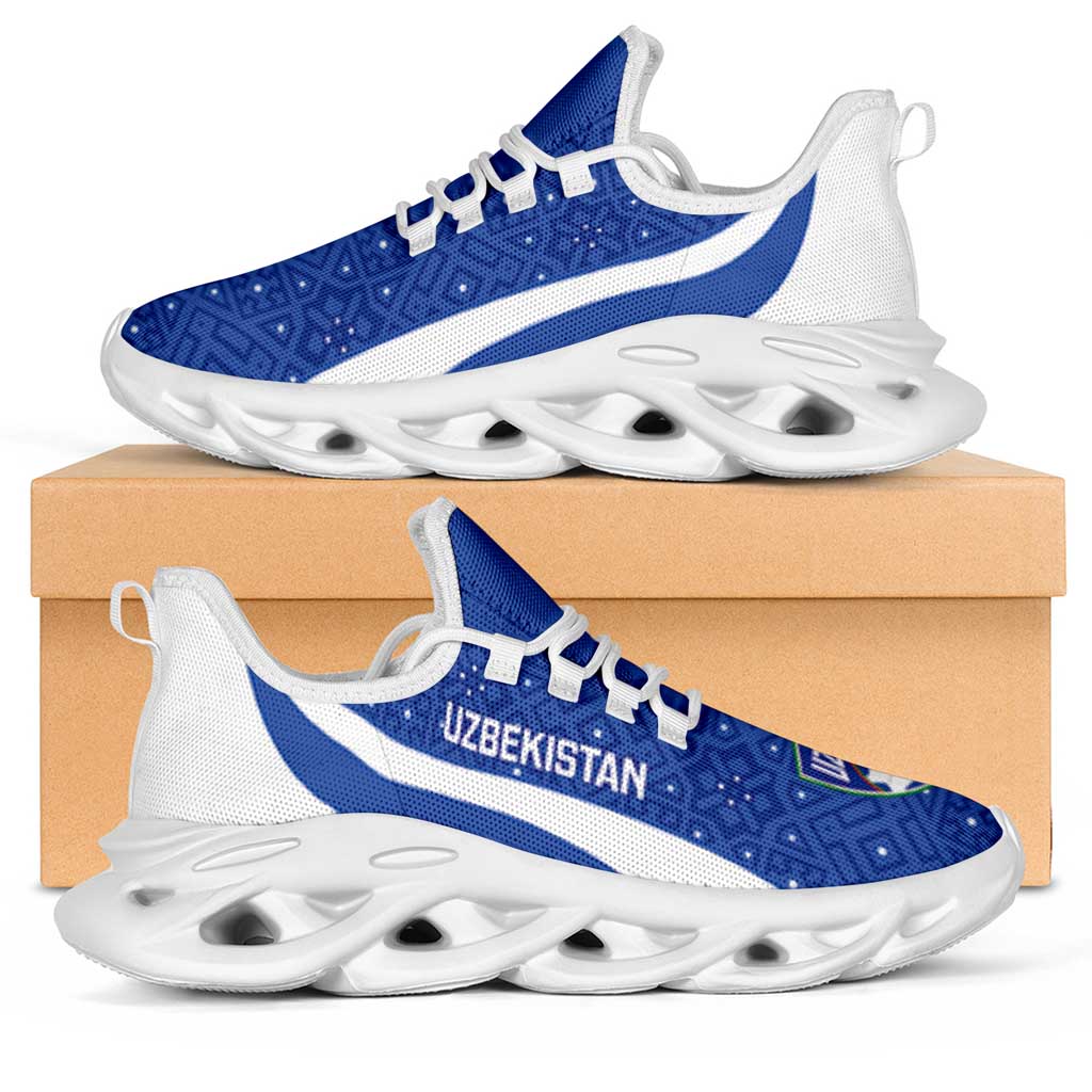 Uzbekistan 2026 Football Clunky Sneakers Go White Wolves Curve Stylized - Wonder Print Shop