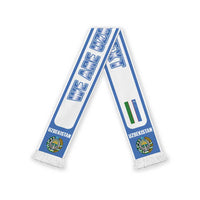 Uzbekistan 2026 Football Personalised Soccer Scarf Go White Wolves