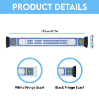 Uzbekistan 2026 Football Personalised Soccer Scarf Go White Wolves