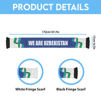 Uzbekistan 2026 Football Soccer Scarf Go White Wolves
