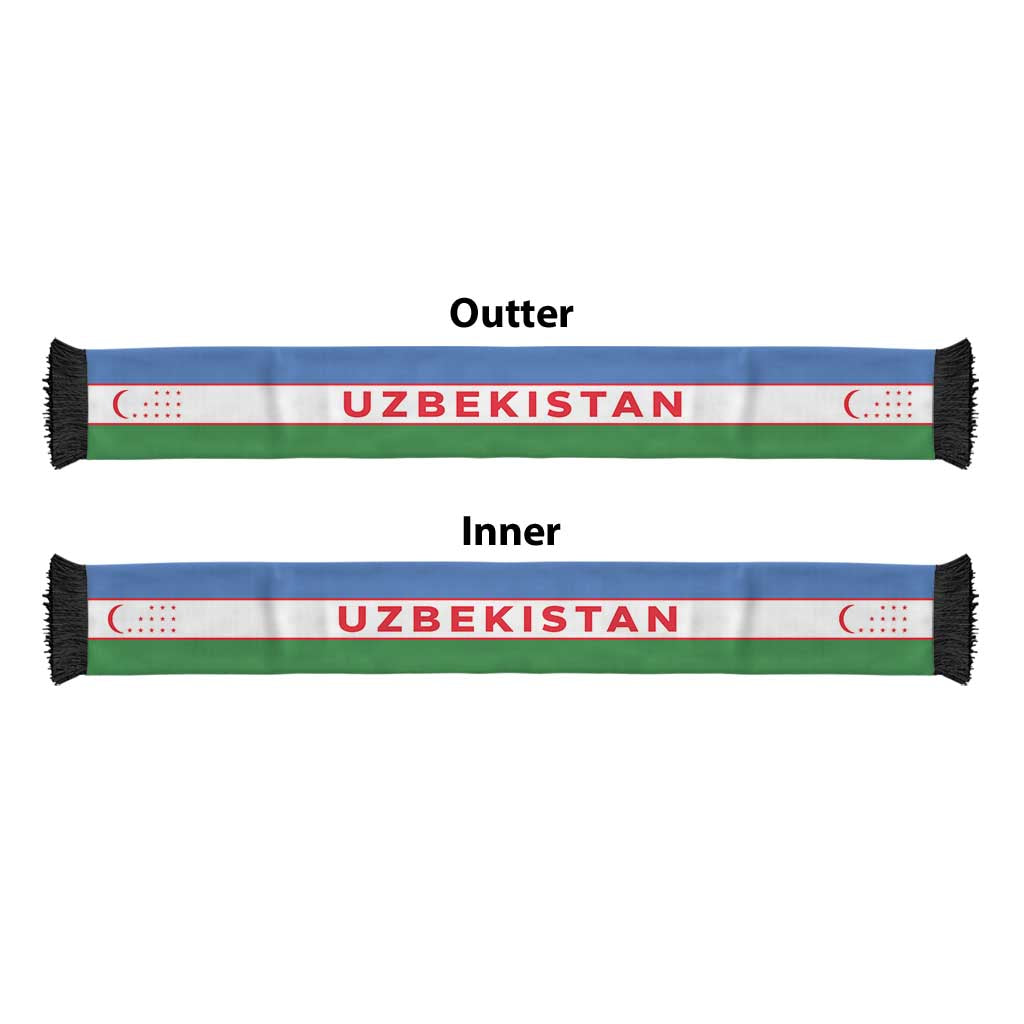 Uzbekistan Football 2026 Soccer Scarf Flag Style