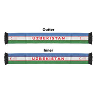 Uzbekistan Football 2026 Soccer Scarf Flag Style