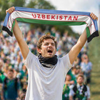 Uzbekistan Football 2026 Soccer Scarf Flag Style