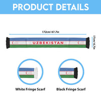 Uzbekistan Football 2026 Soccer Scarf Flag Style