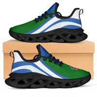Uzbekistan Football Clunky Sneakers Flag-Inspired Curve Style
