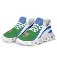 Uzbekistan Football Clunky Sneakers Flag-Inspired Curve Style