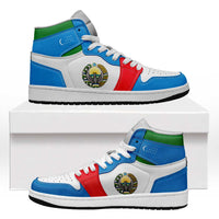 Uzbekistan High Sneakers AJ1 Classic National Flag Style - Wonder Print Shop
