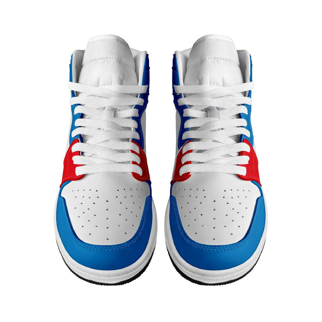 Uzbekistan High Sneakers AJ1 Classic National Flag Style - Wonder Print Shop